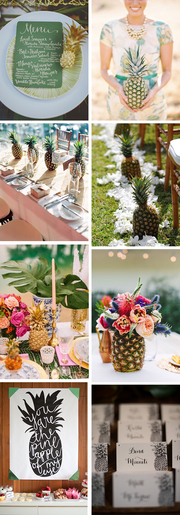 Pineapple Wedding Inspiration + Ideas The Destination Wedding Blog