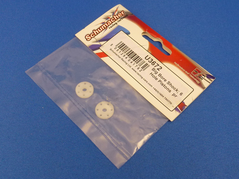 Schumacher U3672 Big Bore Shock; 6 Hole Pistons pr (Mi5) Jethobby