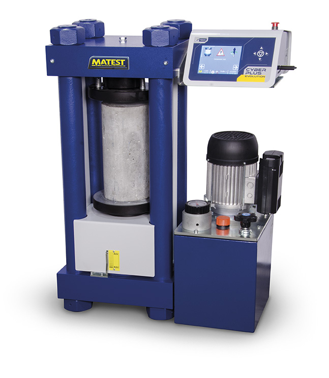 C040N Concrete compression machine 1500 kN semiautomatic, Cyberplus evolution Jet Materials