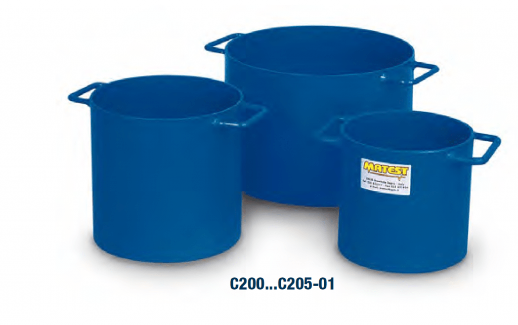 DENSITY OF FRESH CONCRETE C199 UNIT WEIGHT MEASURE, 10 LITRES CAPACITY STANDARD EN 123506
