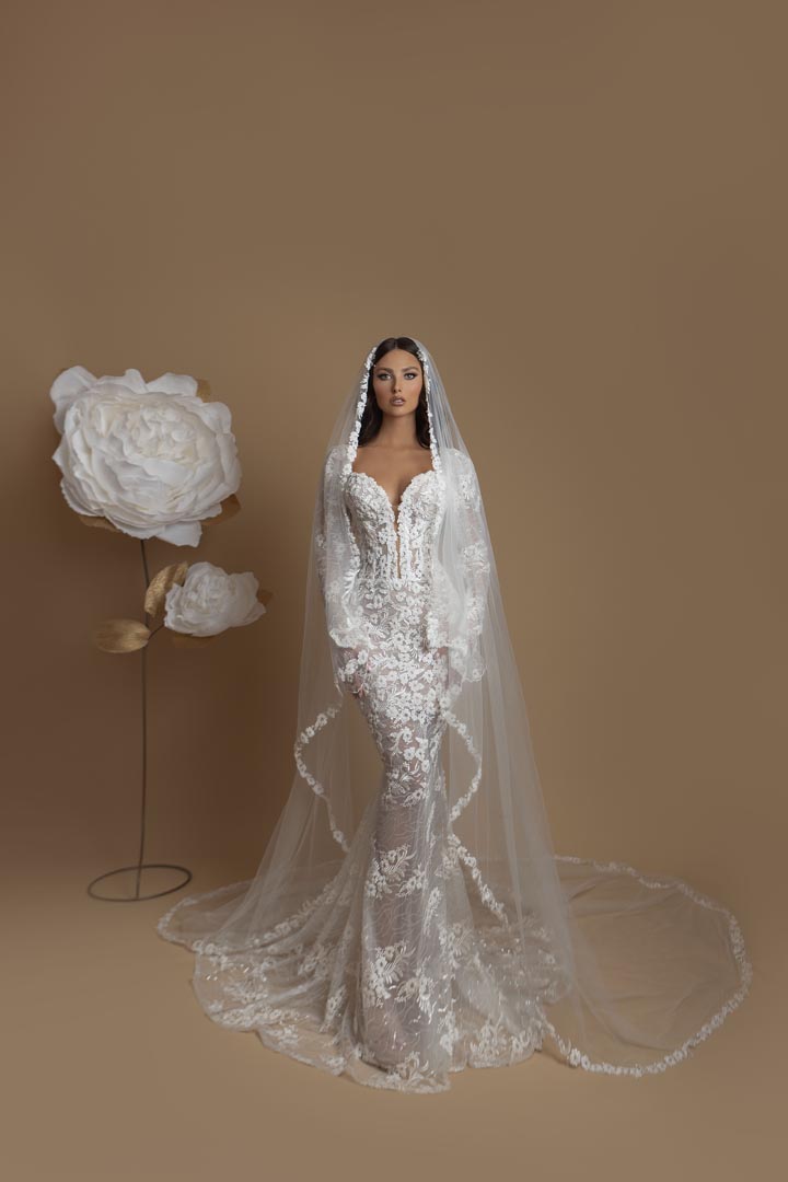 “Fully embroidered flower lace gown” Jetmira Bejtullahu