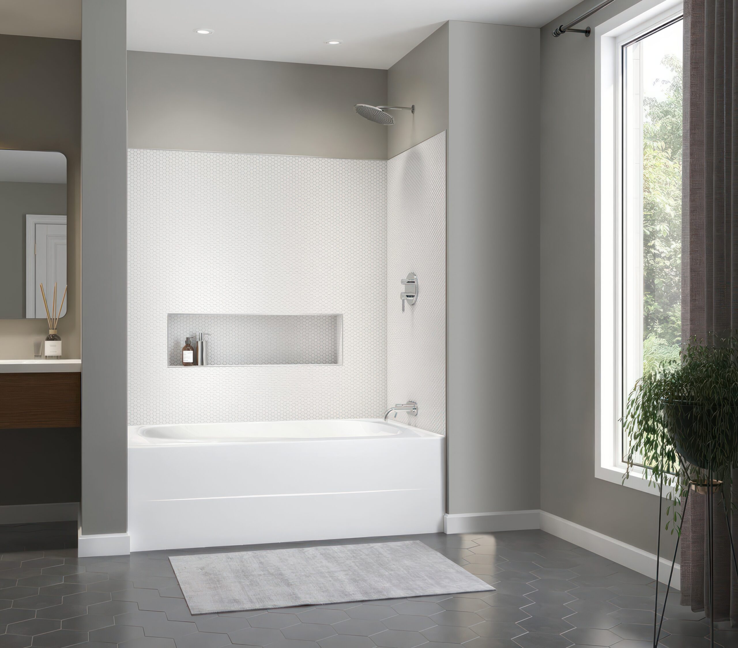 Ava Skirted/Alcove tub JetstreamWorks