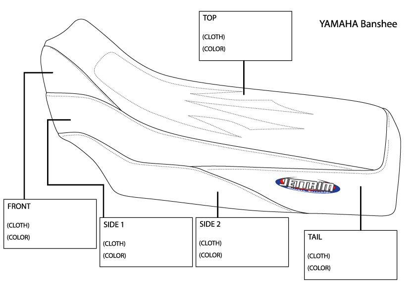 Yamaha Banshee ATV Seat Cover Jettrim