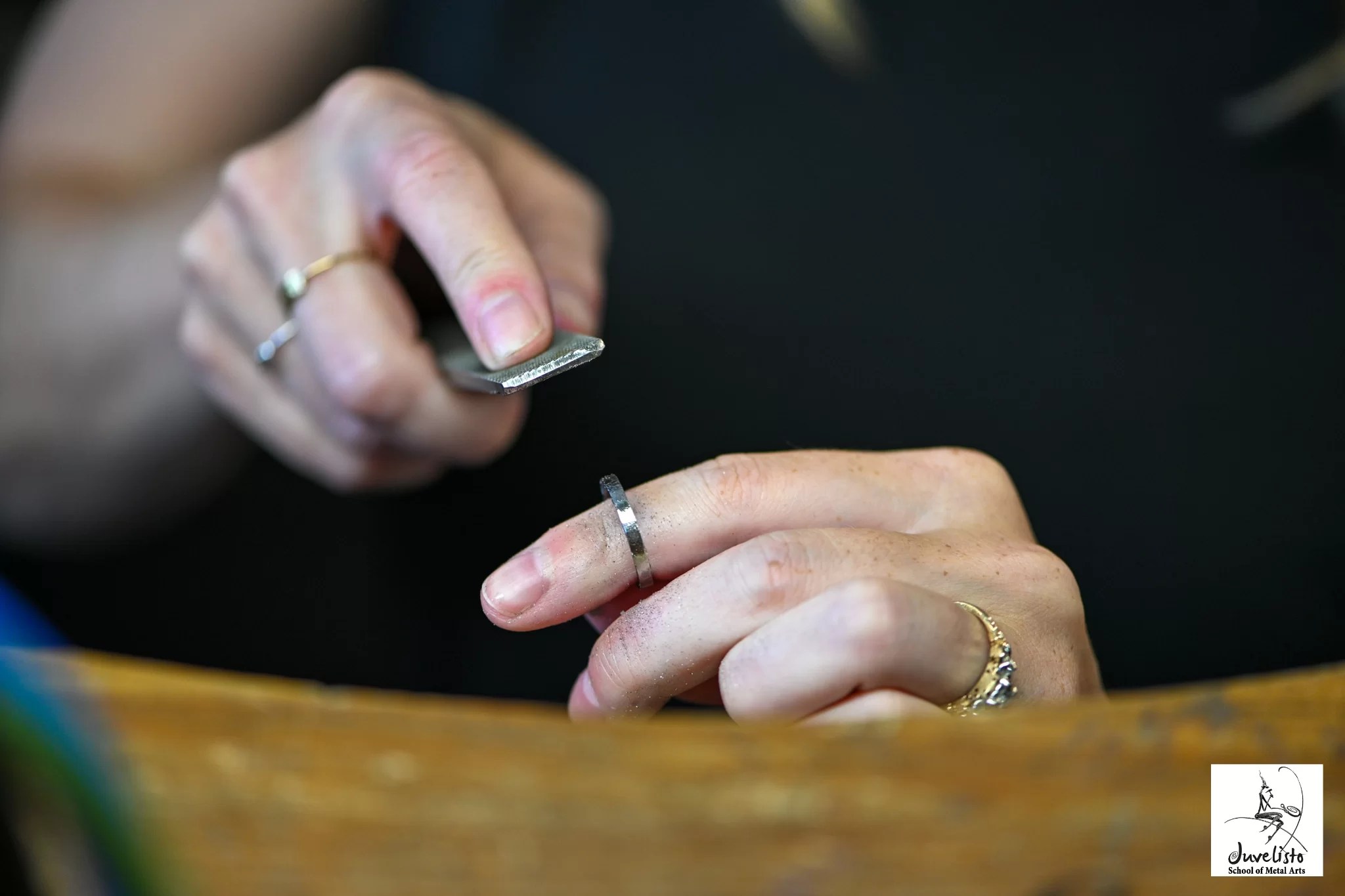 Wedding Ring at Juvelisto School of Metal Arts, Vancouver BC