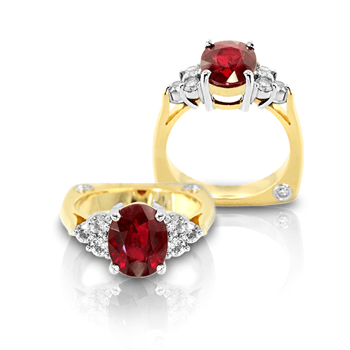 Oval Ruby Ring Jewelry Designs