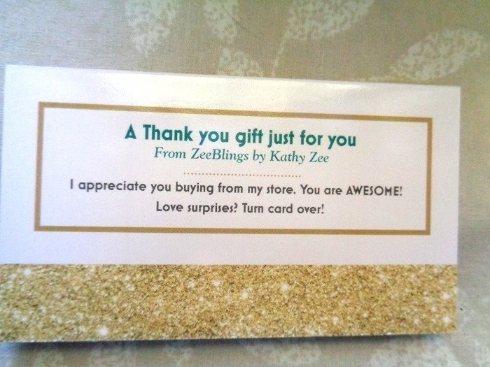 Thank You Card for Jewelry Customers Jewelry Making Journal