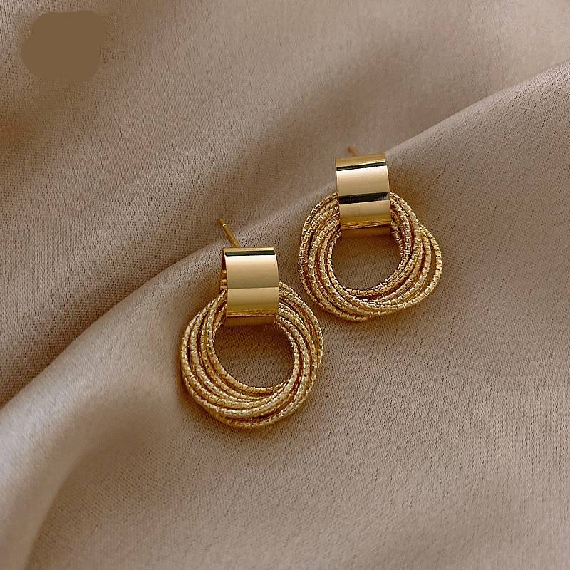Multiple Small Circles Ropes Drop Earrings for Woman Jewelry Reimagine
