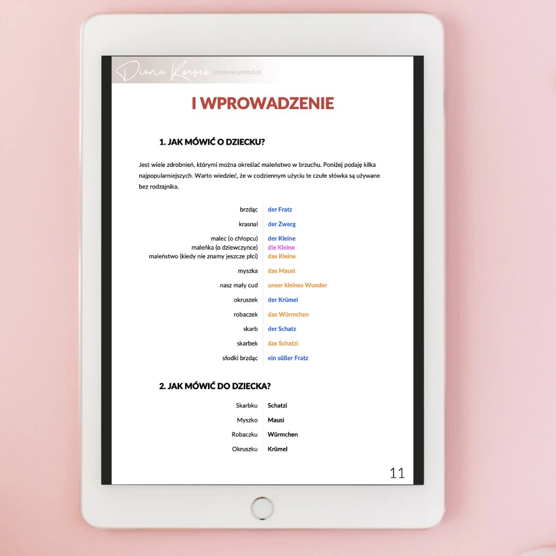 Ebook "Niemowlę po niemiecku" Językowy Precel