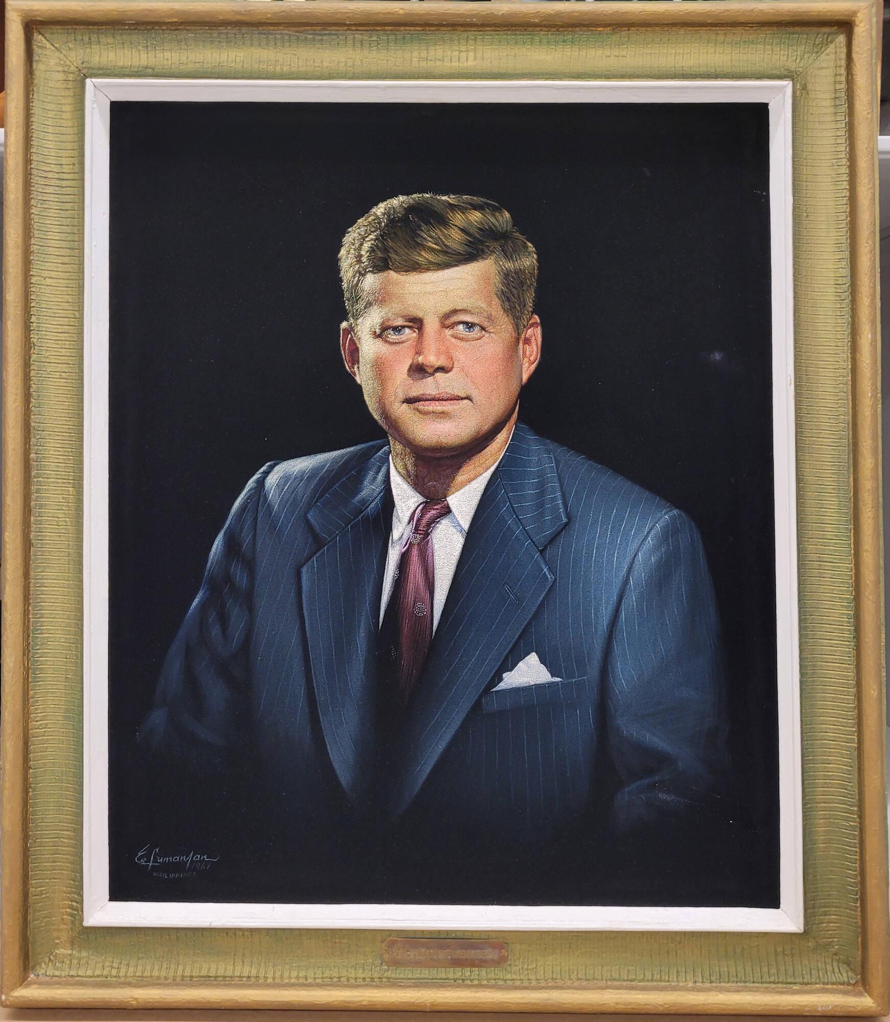 Portrait of John F. Kennedy Works The John F. Kennedy Presidential