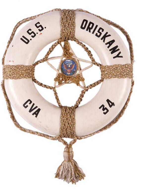 Life Preserver From U.S.S. Oriskany All Artifacts The John F