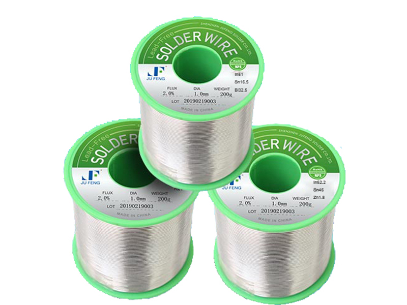 In97Ag3 Indium Solder Wire Indium Wire Jufeng Solder