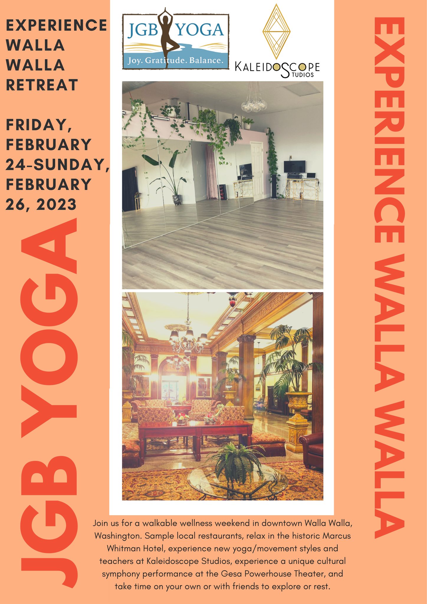 Experience Walla Walla Retreat 2023! JGB Yoga