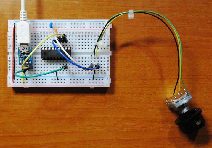 PIC16F88 rotary encoder2