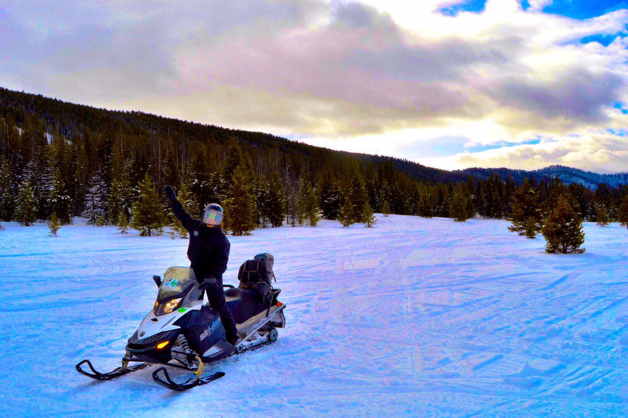 Hang On Tight A Snowmobiling Tour to Granite Hot Springs in Jackson Hole