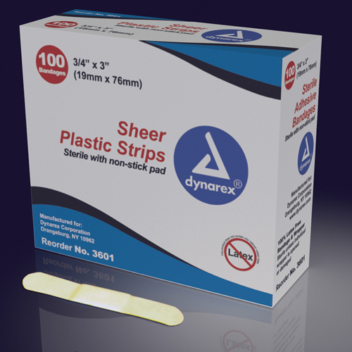 Adhesive Bandages Sheer Strips Sterile 100/bx JHS Medical