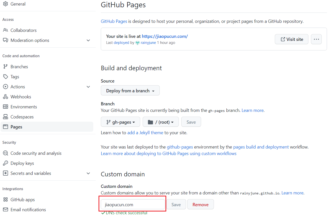 Linking A Custom Domain To GitHub Pages SummerTown