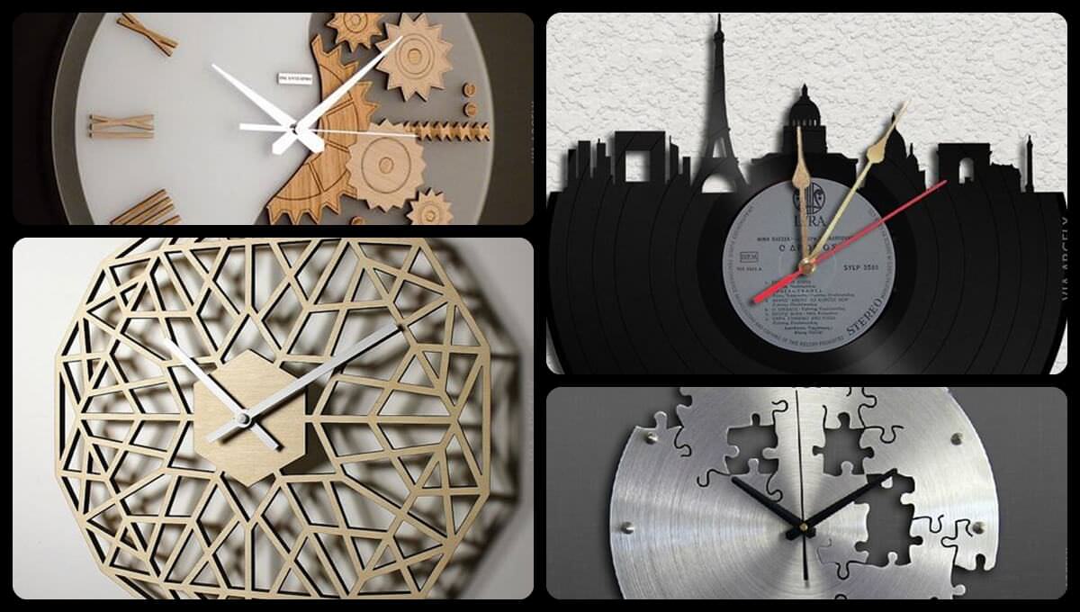 設計師的創意掛鐘設計作品