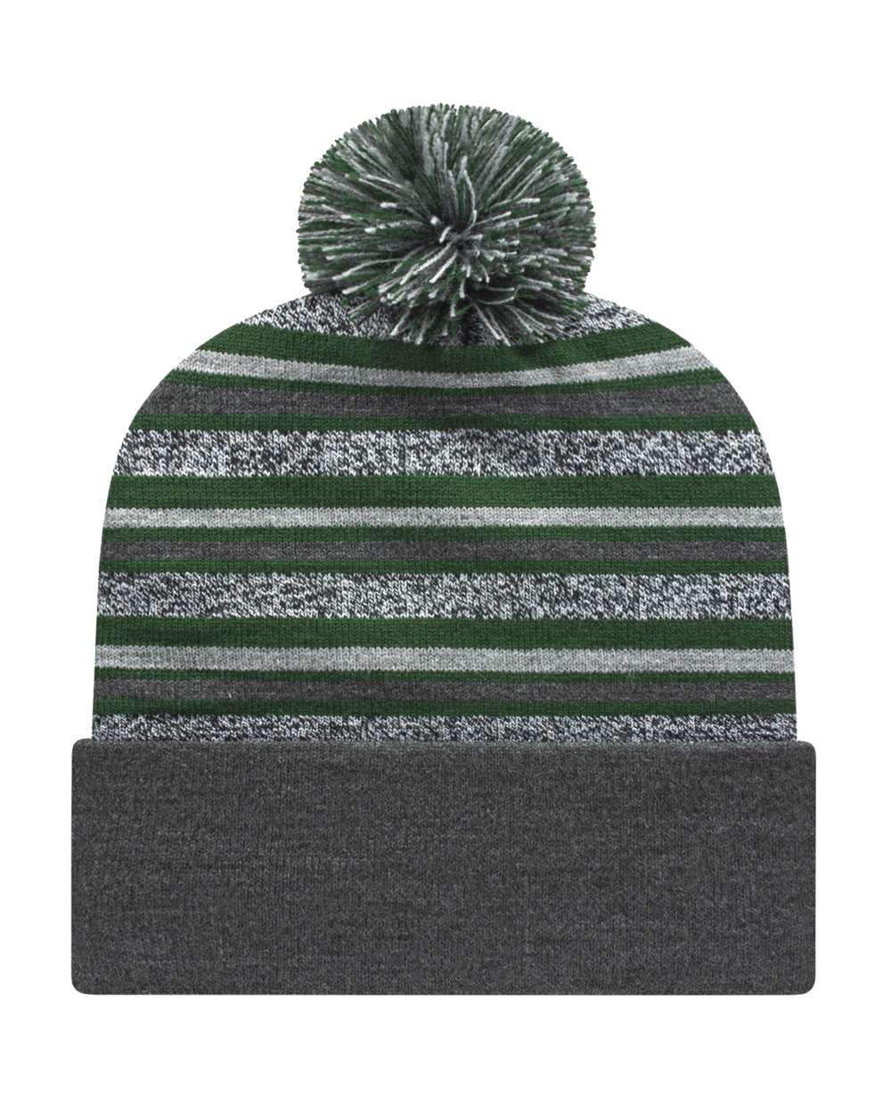 Cap America Usa Made Striped Beanie Rkl12 Forest Green Jiffy