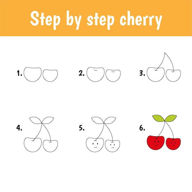 Vibrant Cherry Collection StepbyStep Drawing Guide Jiffy Designs