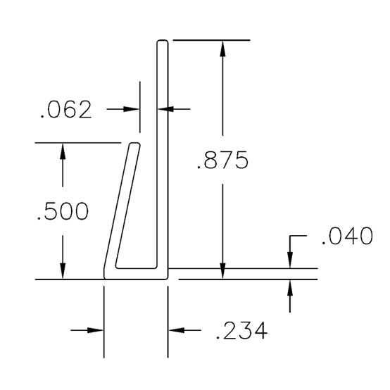 Plastic JChannel Trim, Cap Molding & Sign Hangers Flexible J Channel