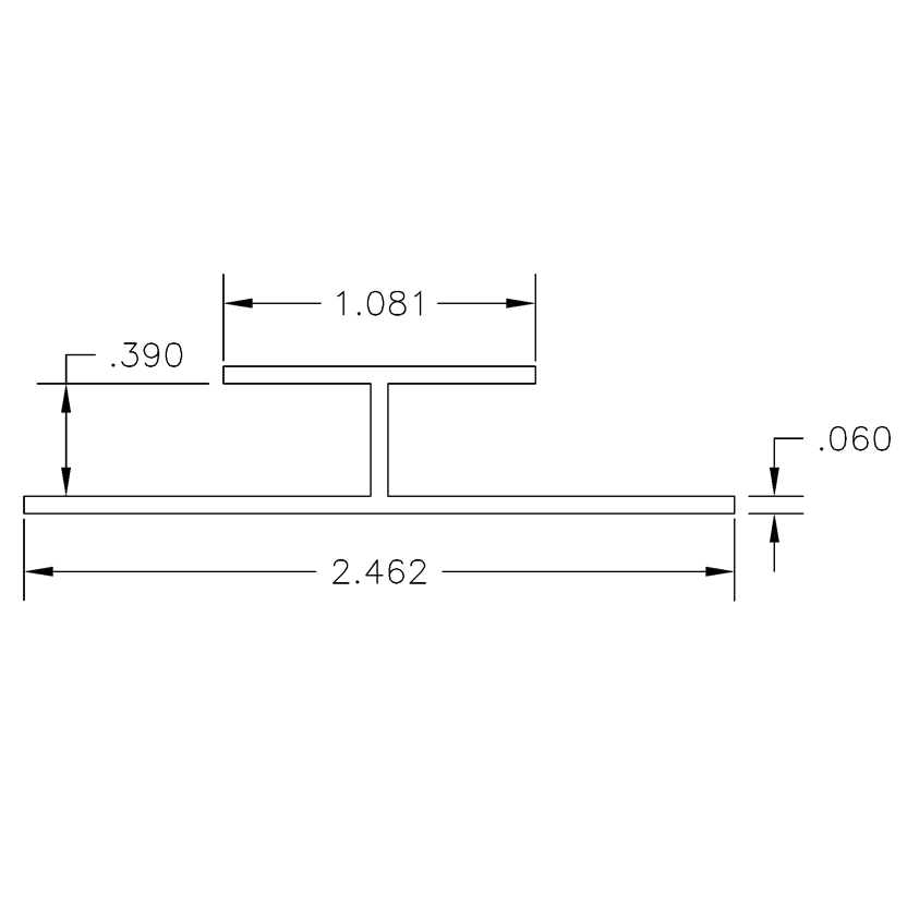Plastic HChannel Trim Extrusions & Molding For Plywood & PlexiGlass