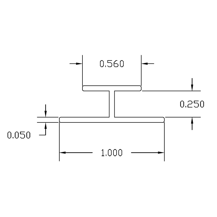 Plastic HChannel Trim Extrusions & Molding For Plywood & PlexiGlass