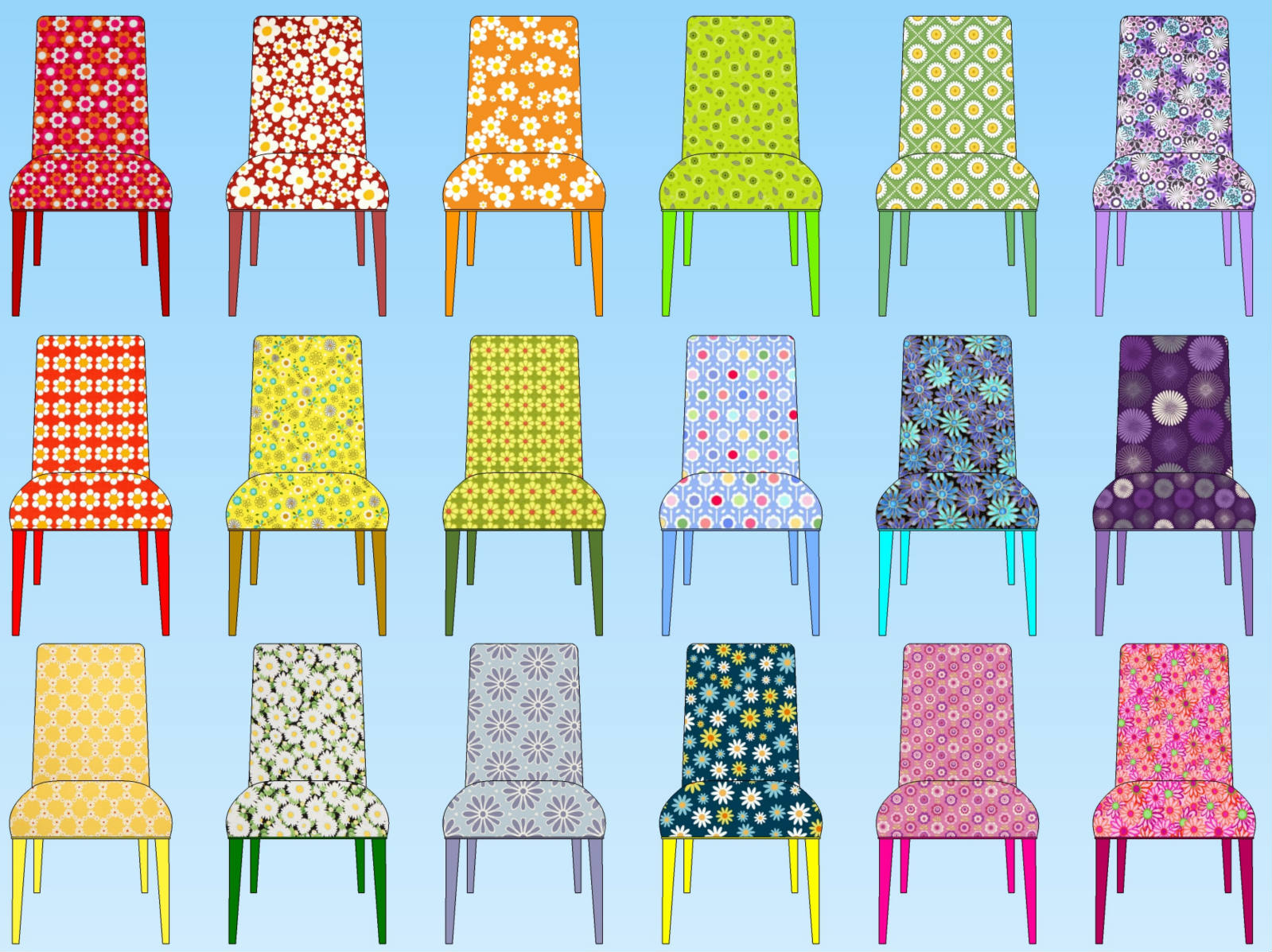 Solve chairs jigsaw puzzle online with 192 pieces