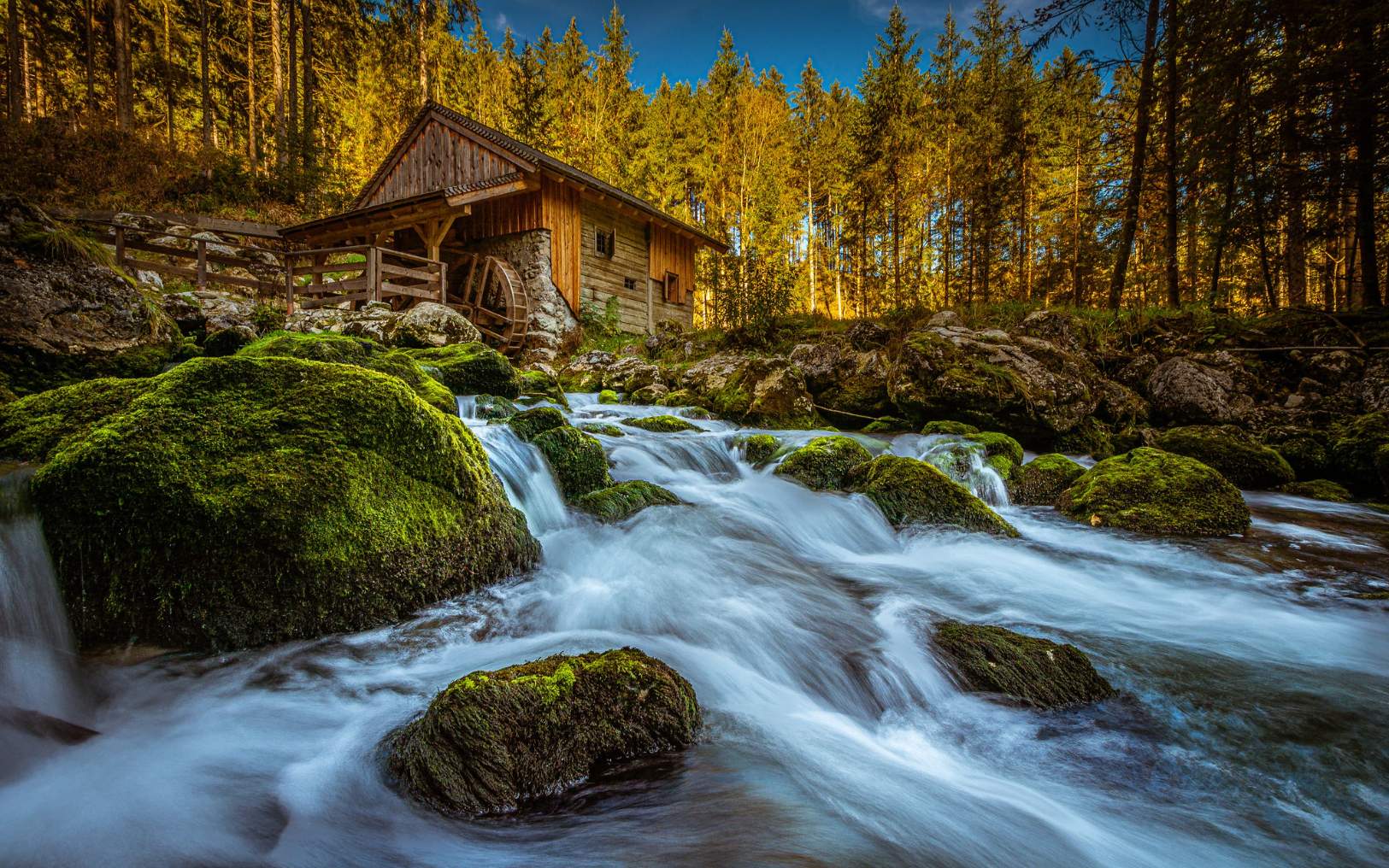 Jigsaw Puzzle Austrian Watermill 104 pieces Jigidi