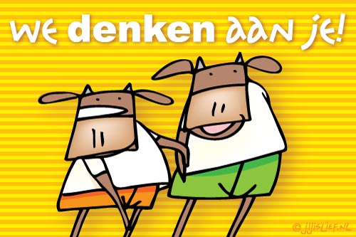 Jij Is Lief - Kaart: We Denken Aan Je!