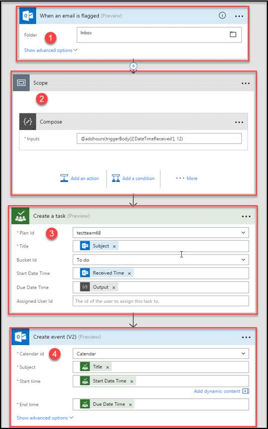 How to integrate Microsoft Planner with Outlook using Microsoft Flow