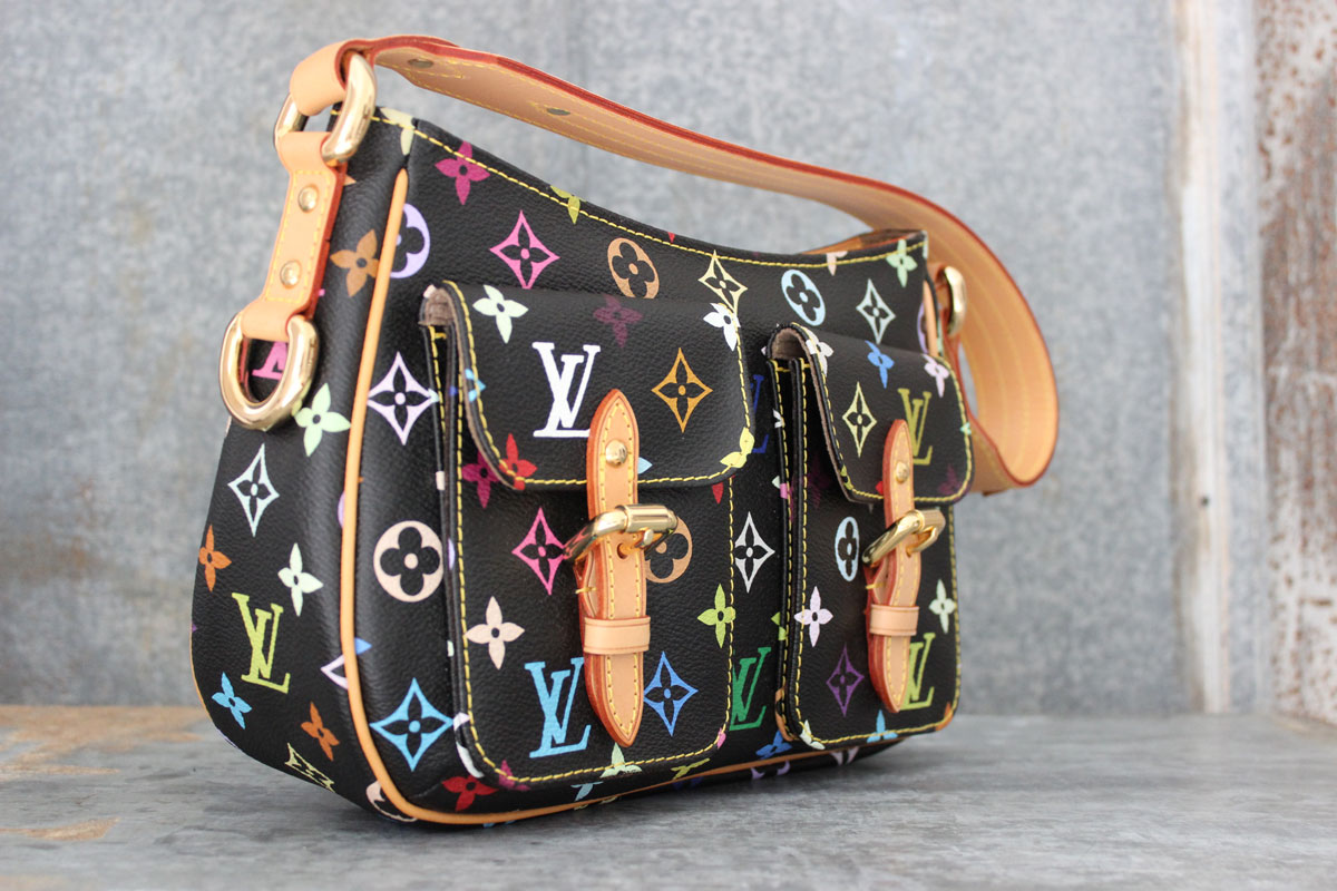 Louis Vuitton Black Multicolor LODGE PM Shoulder Bag