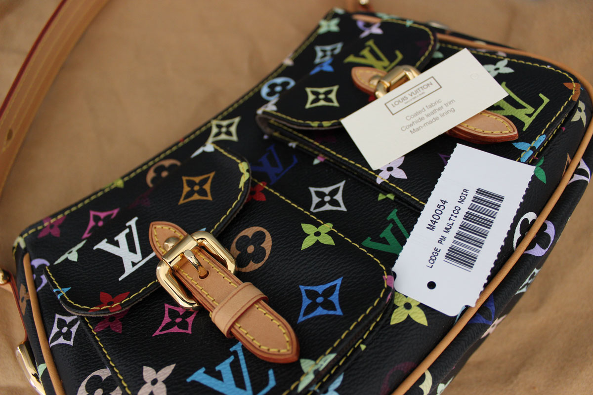 Louis Vuitton Black Multicolor LODGE PM Shoulder Bag