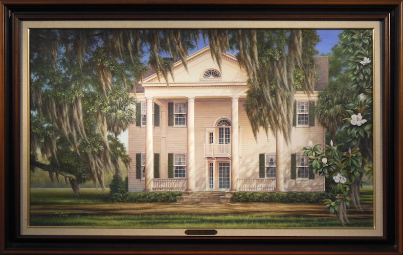Southern Plantation Original Painting Jim Booth Art Gallery Charleston, SC