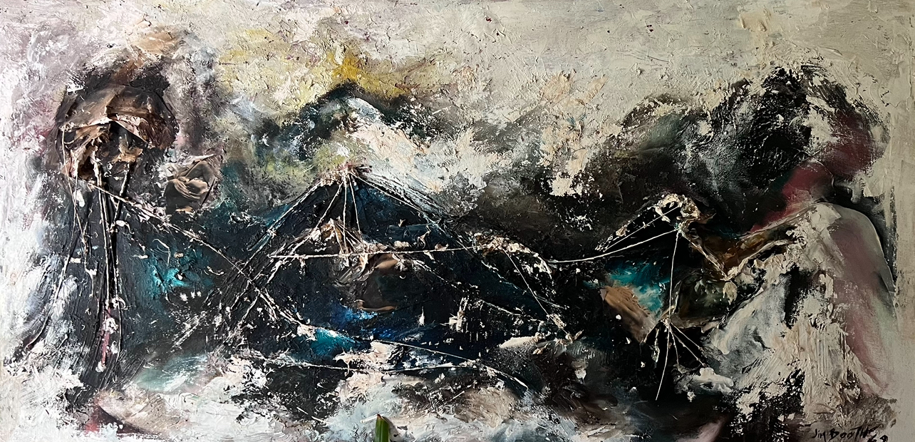 Untitled Mixed Media Abstract Original Painting Jim Booth Art Gallery Charleston, SC