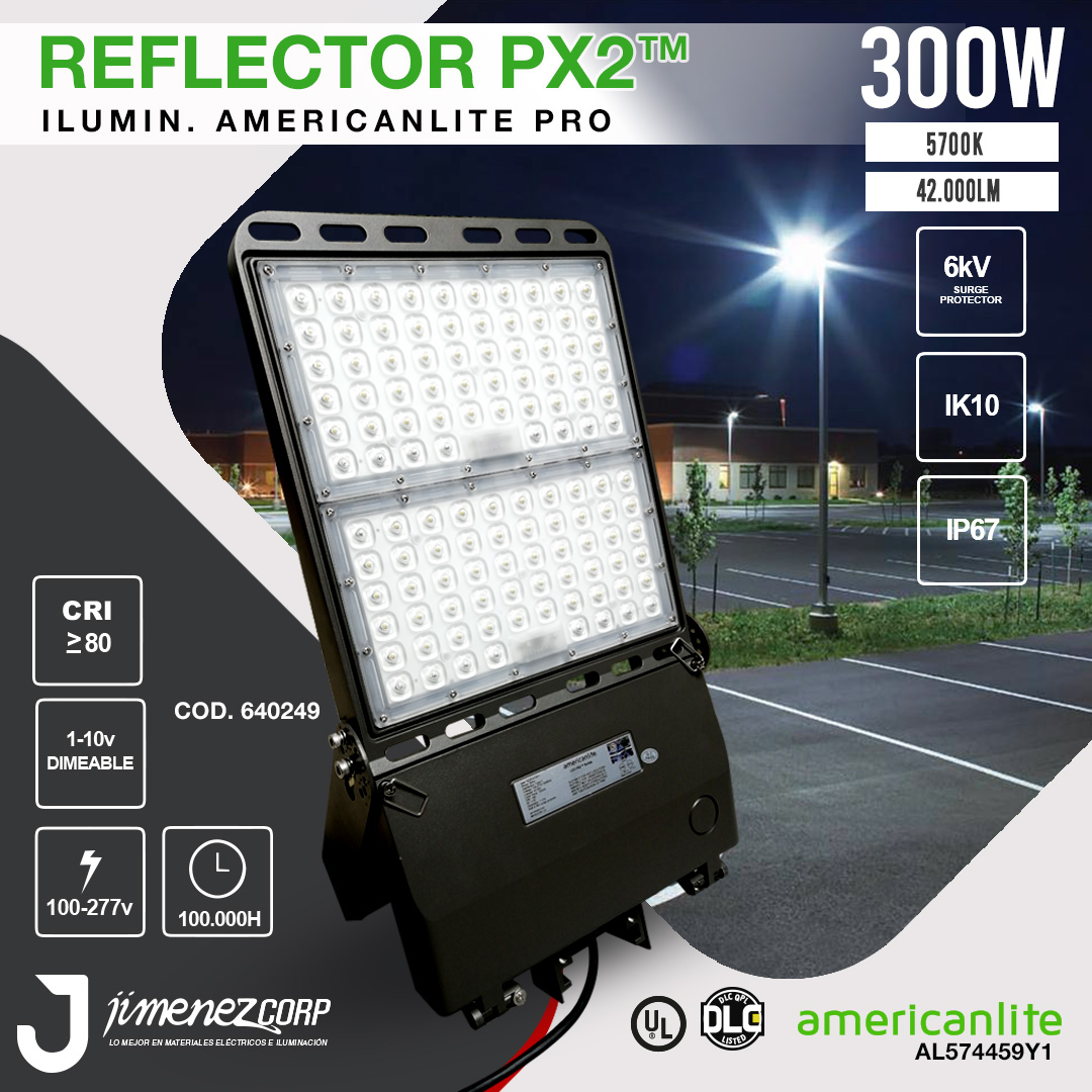 AMERICANLITE REFLECTOR LED PROFESIONAL UL DLC JIMENEZCORP