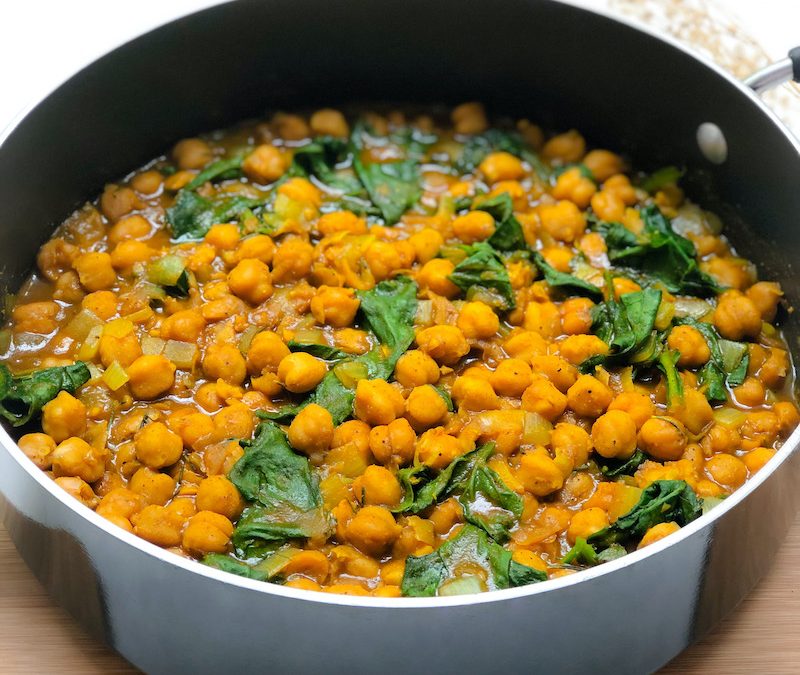 Garbanzos con Espinacas & Curry Jime Smith