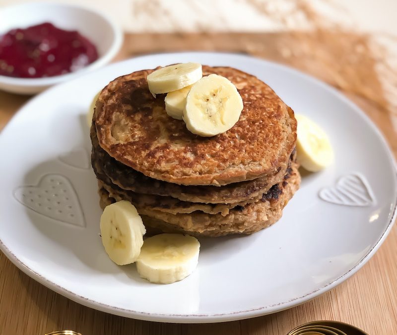 Receta Pancakes de Banano & Avena Integral Costa Rica Jime Smith