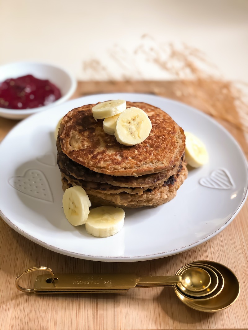 Receta Pancakes de Banano & Avena Integral Costa Rica Jime Smith