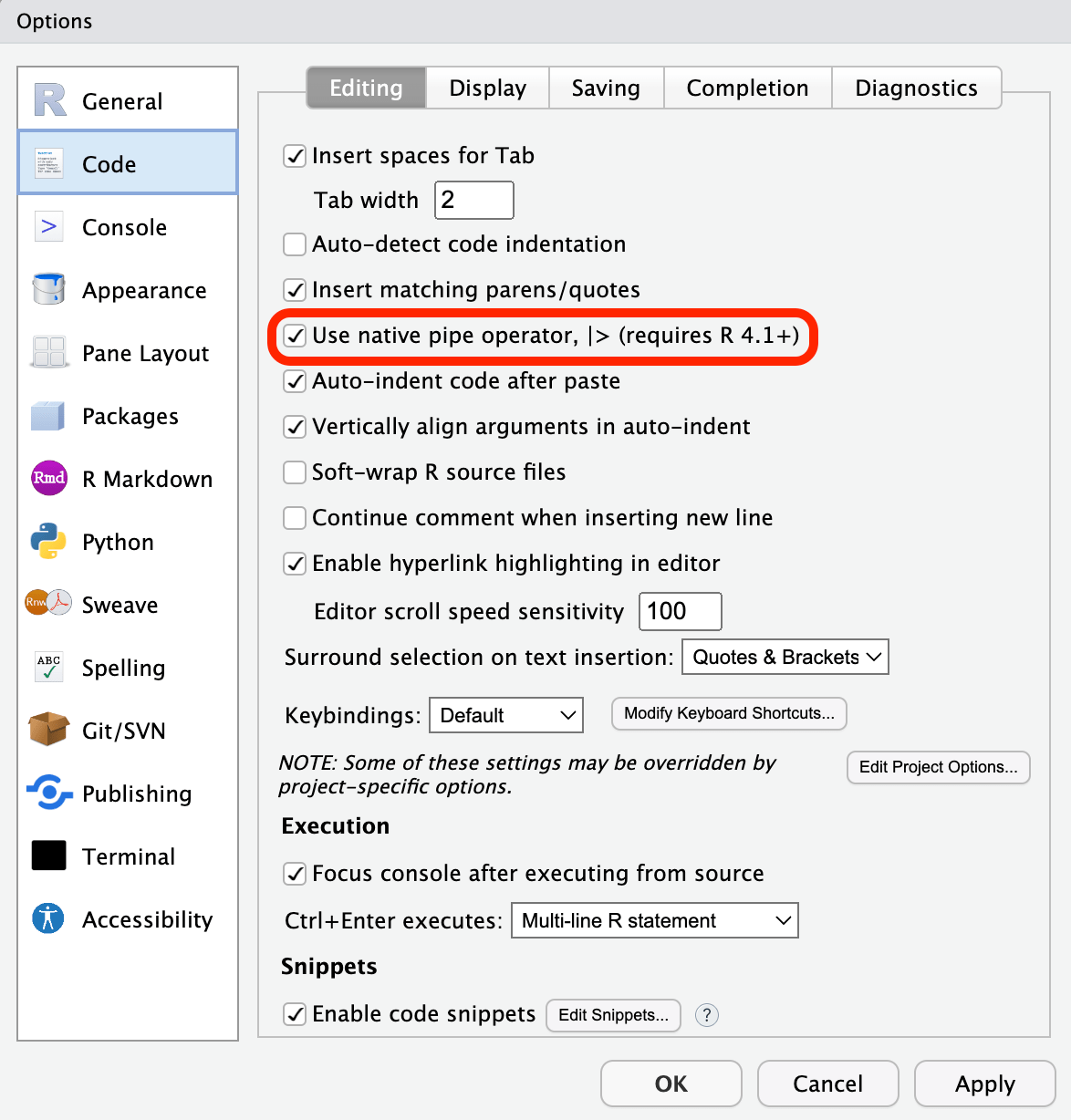  jim Comfy keyboard shortcuts for RStudio