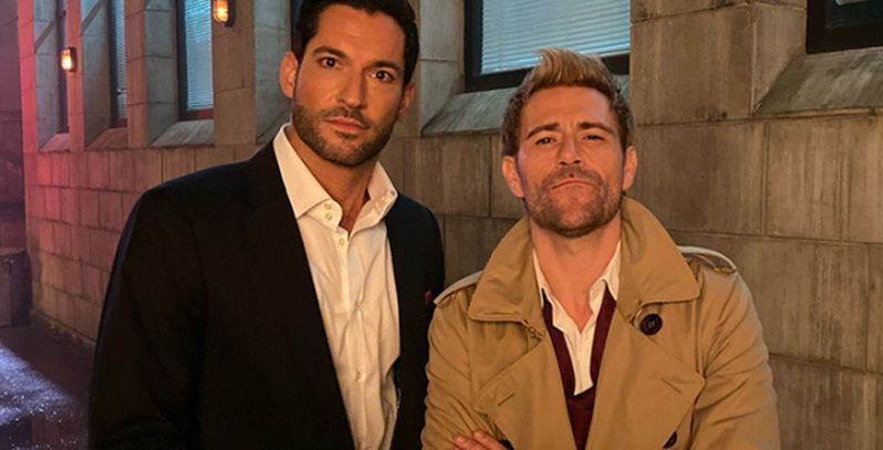 Lucifer Constantine In New Series Tom Ellis Matt Ryan Would Be Quite A Team Jim Heath Tv