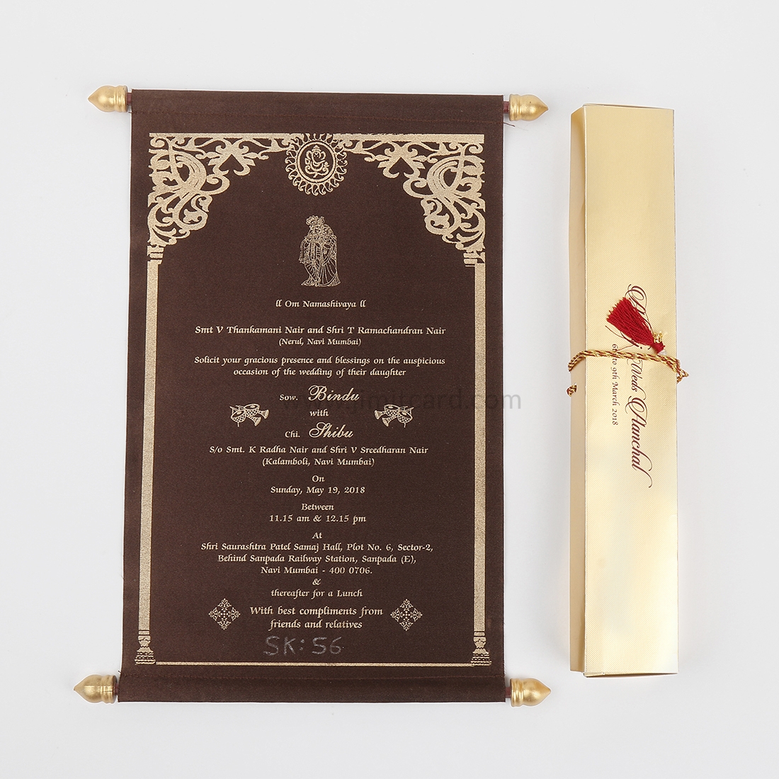scroll wedding invitations USA , scroll wedding invitations royal