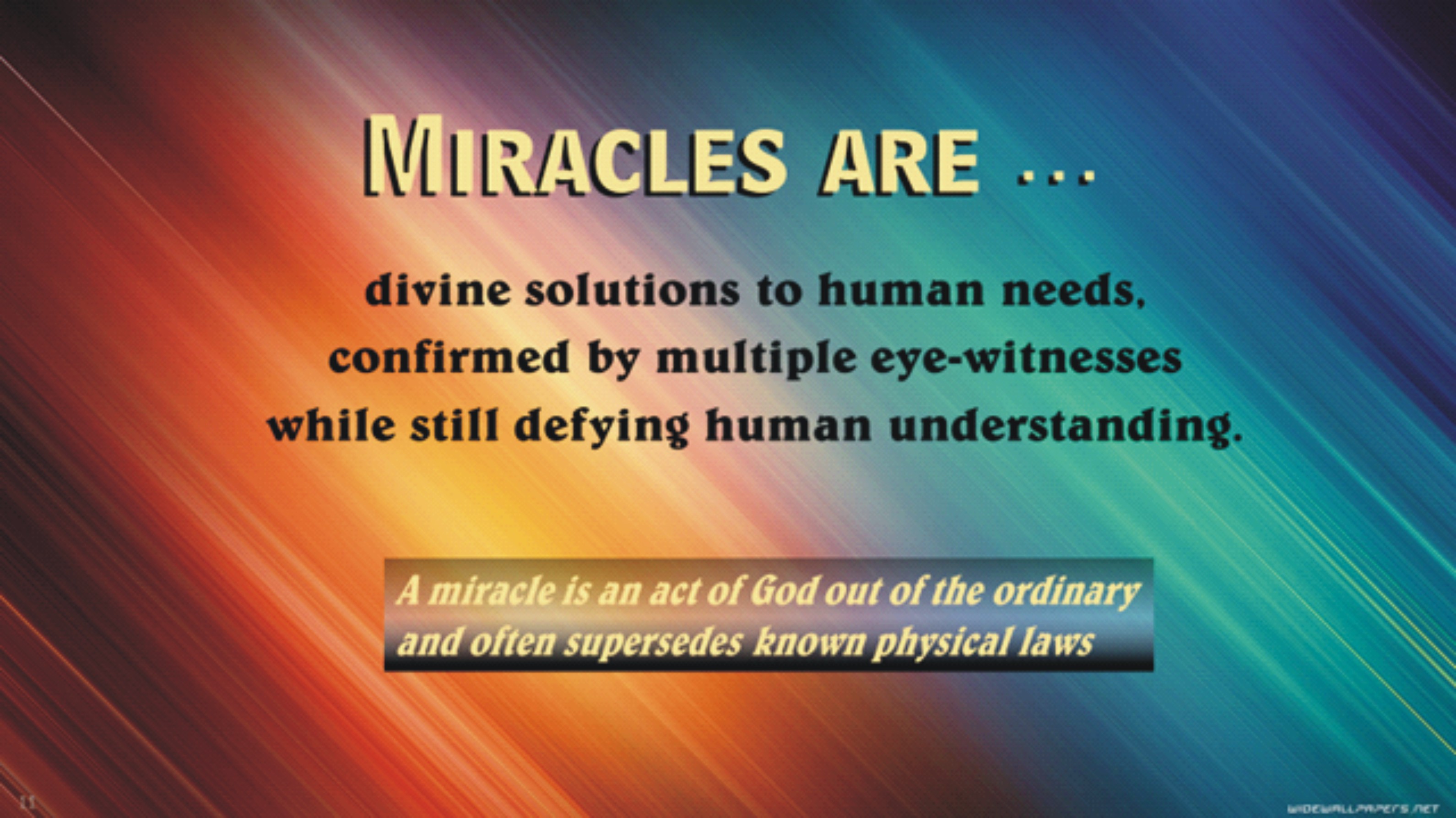 MIracle definition 2 Jim
