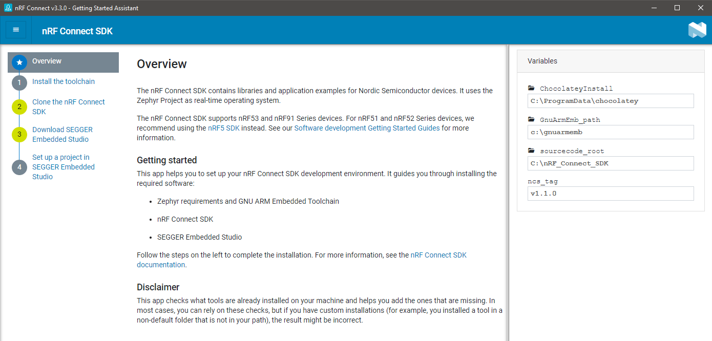 Step By Step on Nordic Connect SDK for Development Jimmy's thing