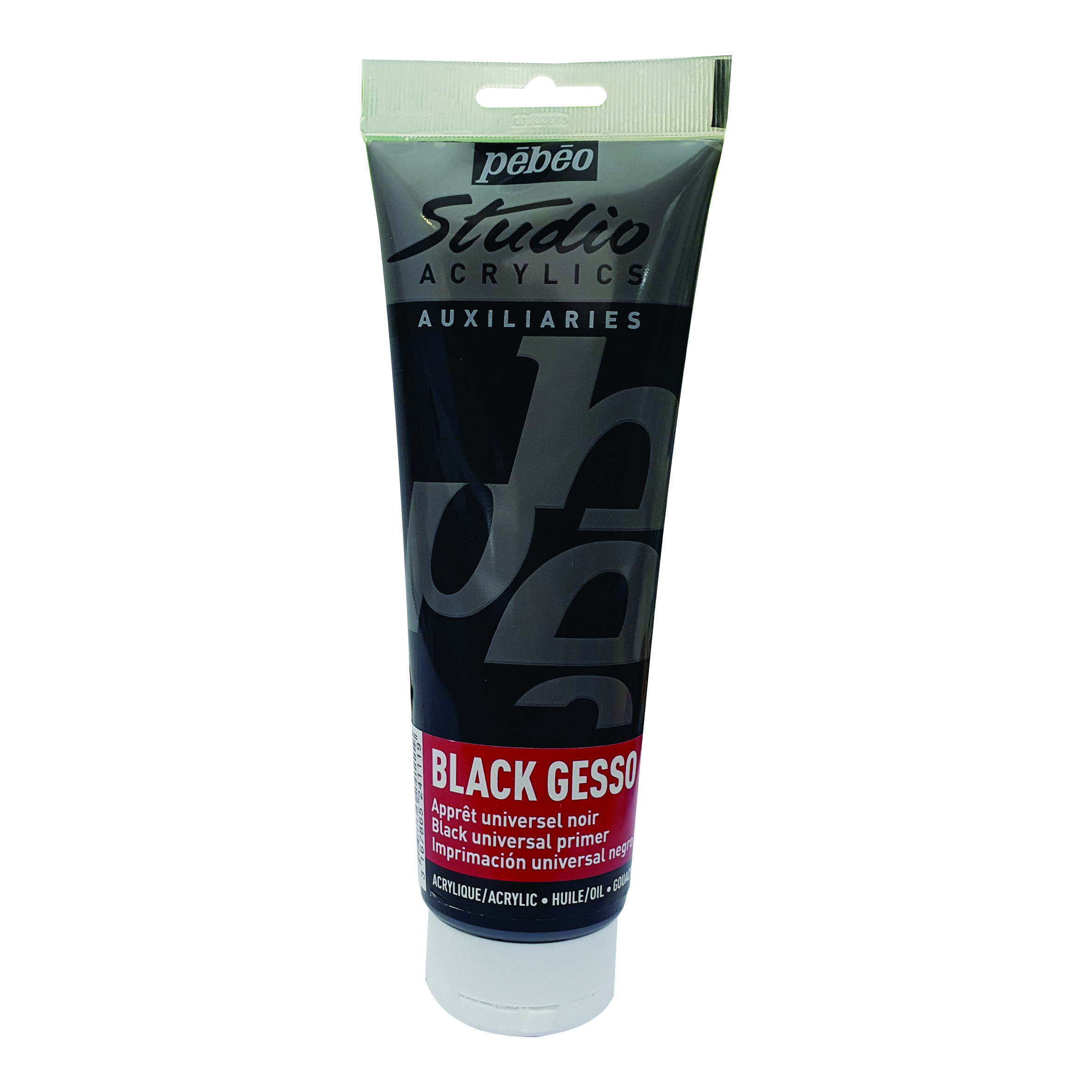 Pebeo Studio Acrylic Black Gesso 250ml Superstore