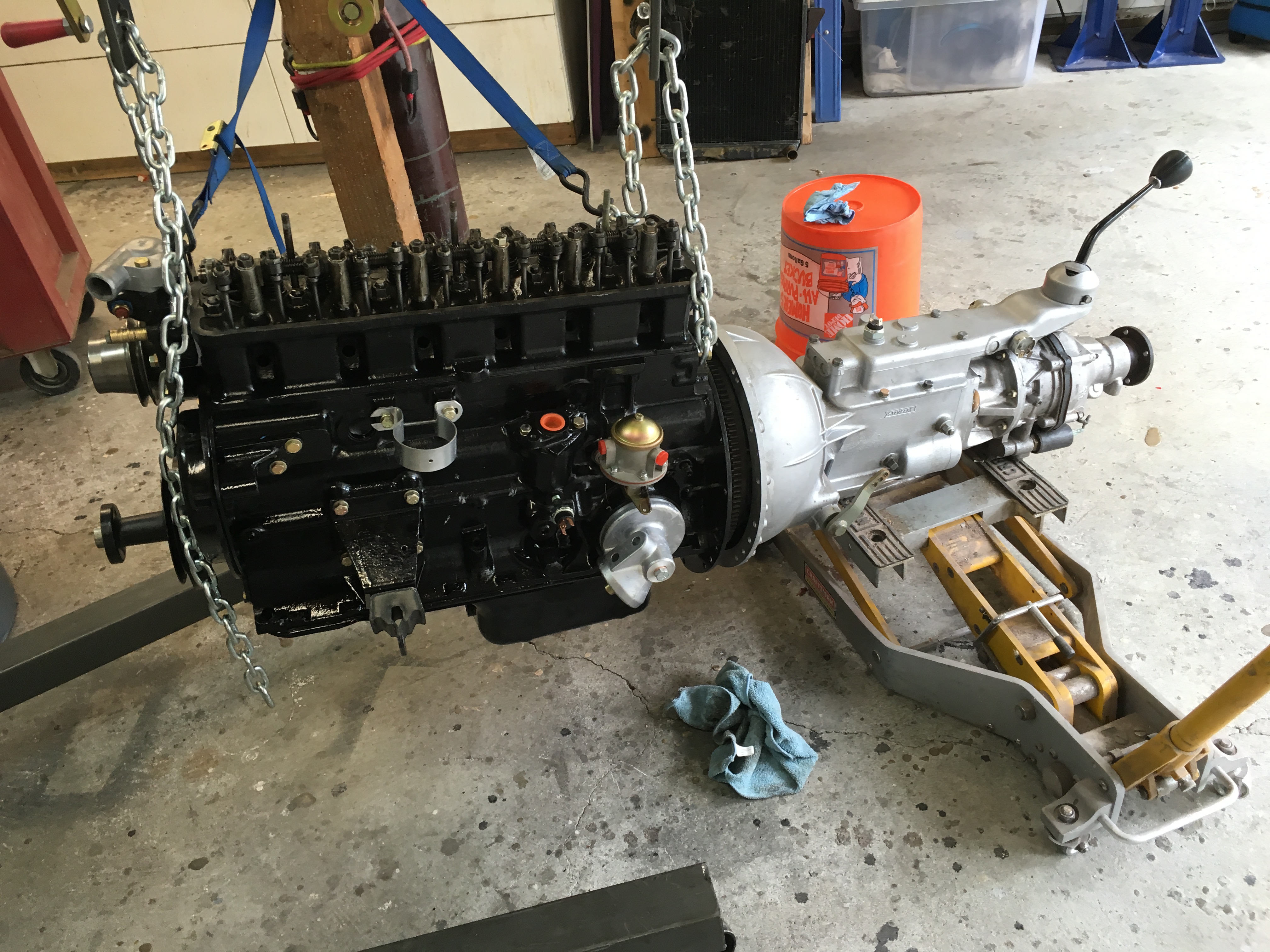 TR6 Engine Installation