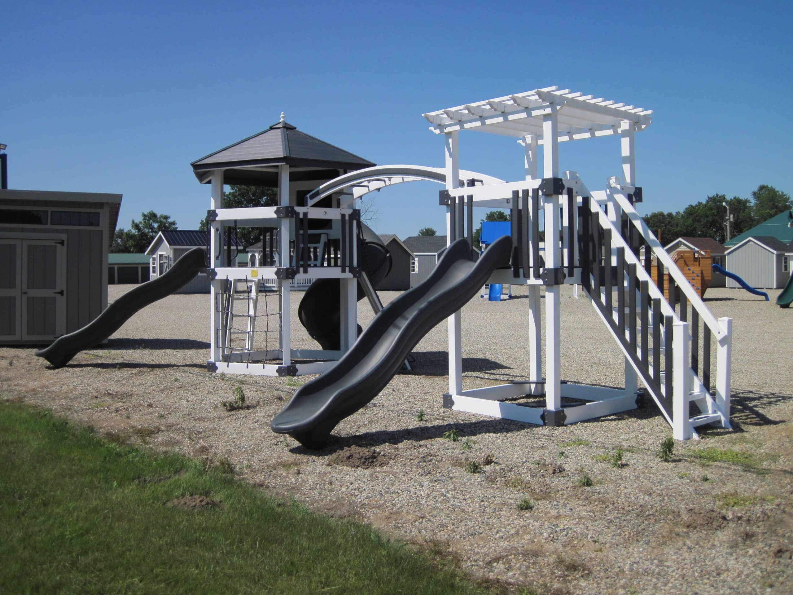 Large Hexagon Playset Jim's Amish Structures