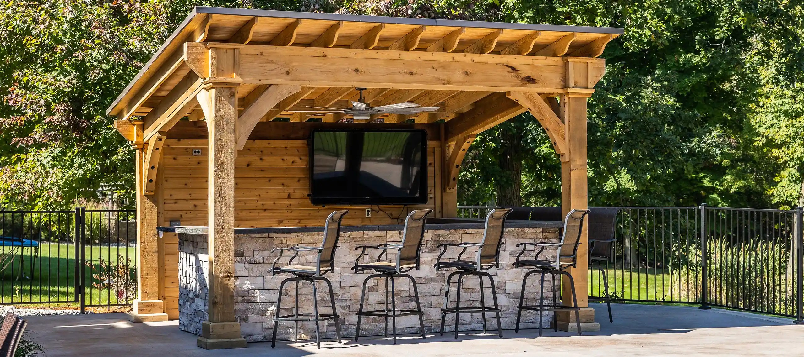 Wood Pavilions Vinyl Pavilions Jim's Amish Structures