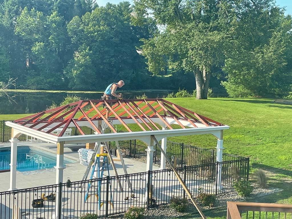 Wood Pavilions Vinyl Pavilions Jim's Amish Structures