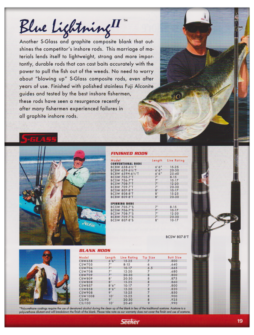 Seeker Rods Jim's Custom Fishing Rods 661 3500444