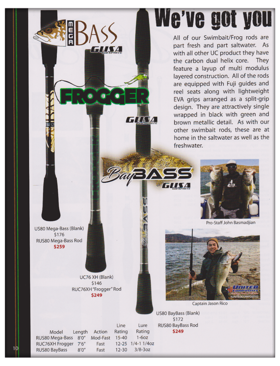United Composites Jim's Custom Fishing Rods 661 3500444